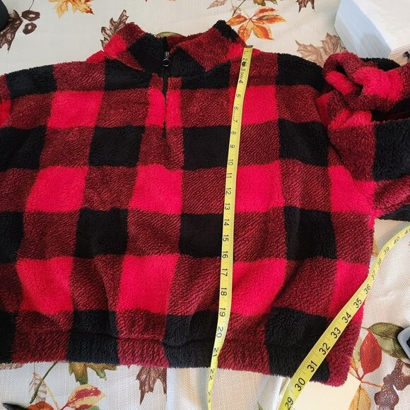 SO PLAID FLEECE PULL-OVER - Picture 4 of 5